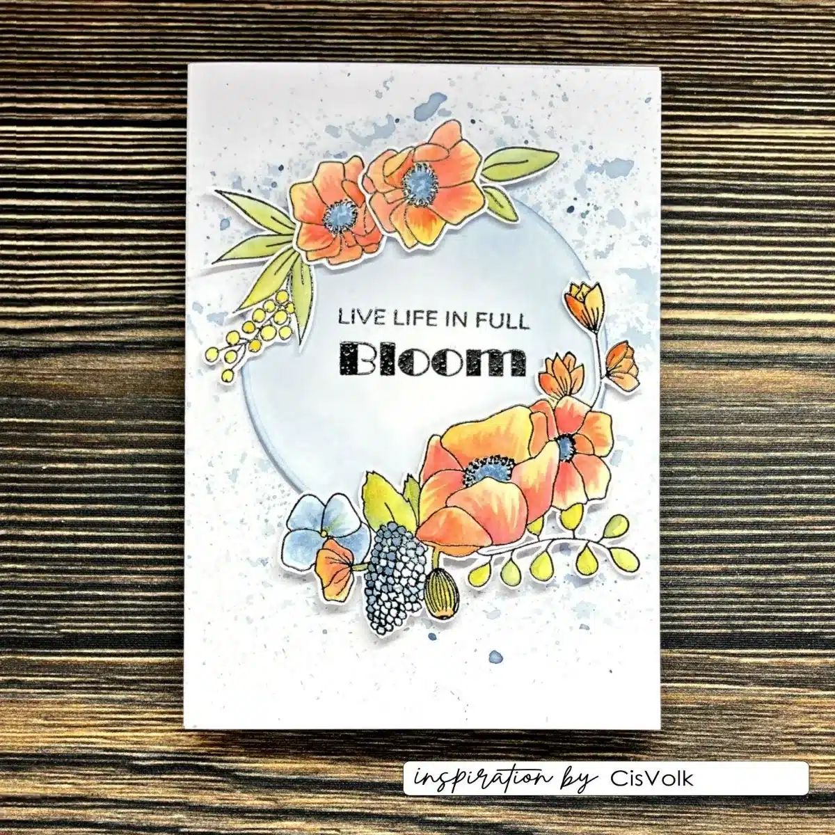 Vaessen Creative - Clear Stamps by Carla Creates - Flowers Round Edge 14st. (CAR0308)