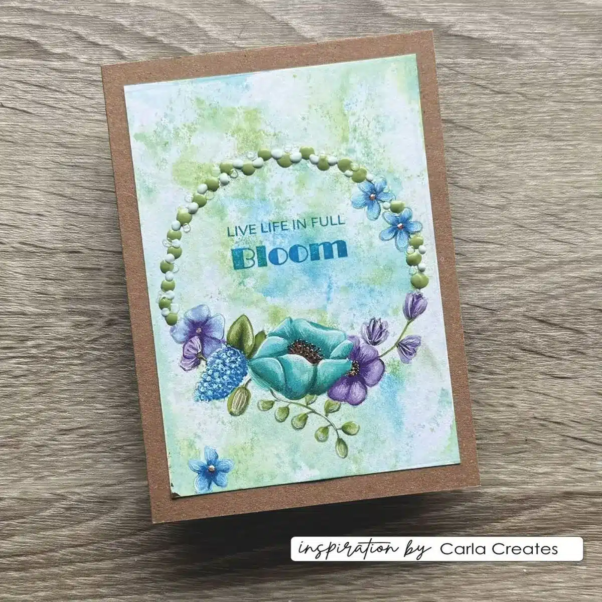 Vaessen Creative - Clear Stamps by Carla Creates - Flowers Round Edge 14st. (CAR0308)