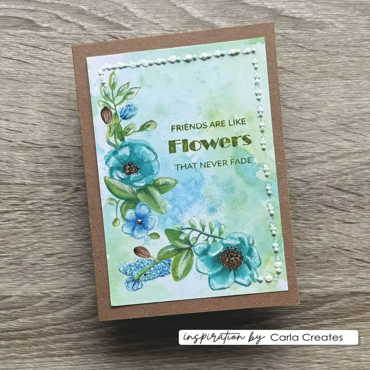 Vaessen Creative - Clear Stamps by Carla Creates - Flowers Square Edge 11st. (CAR0309)