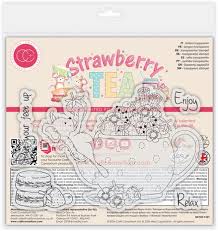 Craft Consortium - Strawberry Tea A6 Photopolymer Stamp Set Relax & Enjoy (CCLSTMP005)