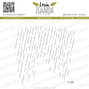 Lesia Zgharda Design photopolymer Stamp 'Autumn rain' (F225)