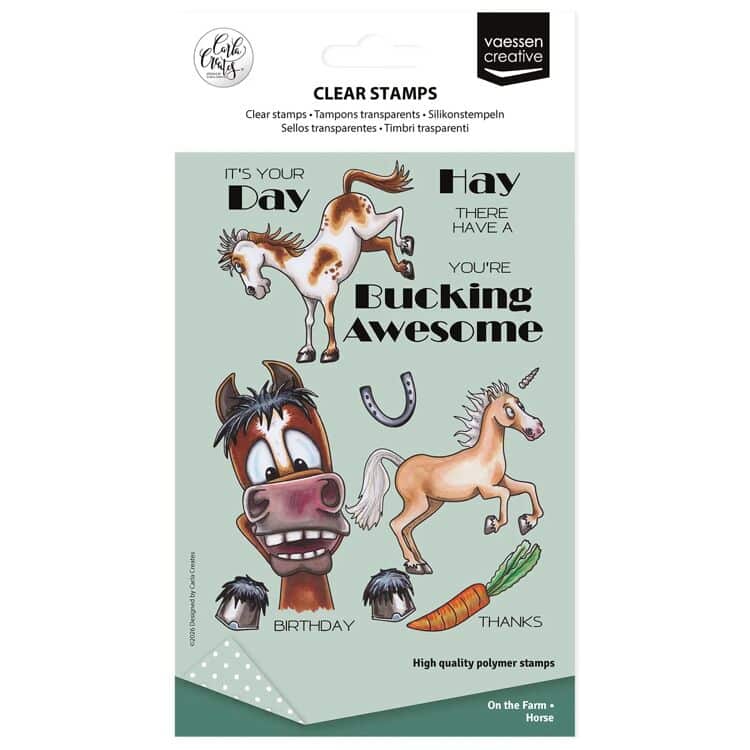 Vaessen Creative - Clear Stamps by Carla Creates Horse on the farm 19st (CAR0403)